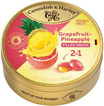 Cavendish & Harvey Double Fruit Drops Grapefruit with Pineapple Filling 175g