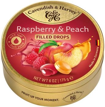 Cavendish & Harvey Filled Raspberry & Peach Drops 175g