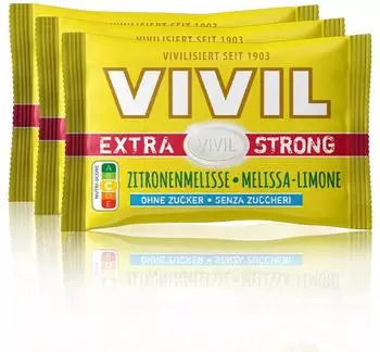 Vivil Extra Strong Zitronenmelisse ohne Zucker 3 Stk.