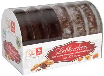 WEISS ella Nürnberger Oblaten-Lebkuchen 200g