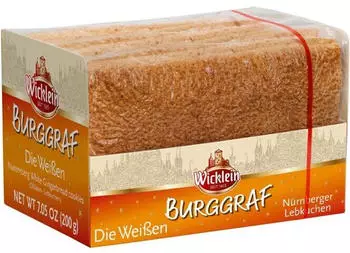 Wicklein Burggraf Nürnberger Lebkuchen 'Die Weißen' 200g