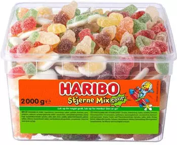 Haribo Stjerne Mix sour 2kg