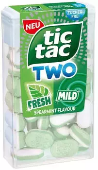 TicTac Two Spearmint Fresh & Mild 38,5g