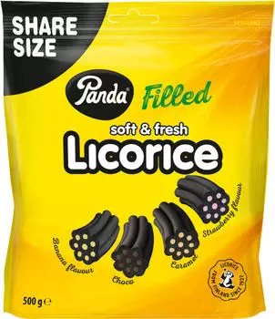 Panda Licorice Filled soft & fresh 500g