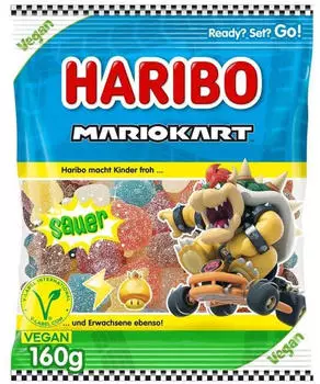 Haribo Mario Kart sauer vegan 160g