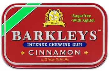 Tuttle & Co. Intense Chewing Gum Cinnamon zuckerfrei 30g