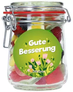 World of Sweets Obstsalat 'Gute Besserung' im Glas 500g