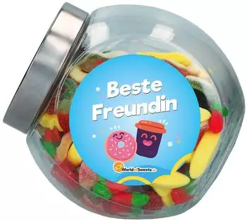 World of Sweets Obstsalat 'Beste Freundin' im Bonbon-Glas 1,2kg