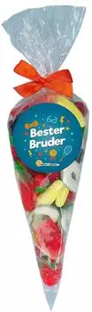 World of Sweets Obstsalat 'Bester Bruder' Spitztüte 400g