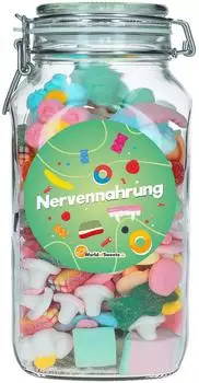 World of Sweets Bunter Mix 'Nervennahrung' im Glas 1,1kg
