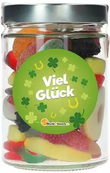 World of Sweets Obstsalat 'Viel Glück!' im Glas 250g