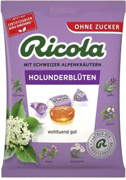 Ricola Holunderbl&uuml;ten ohne Zucker 75g