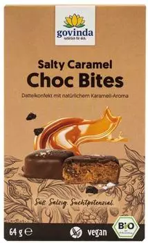Govinda Salty Caramel Choc Bites Bio 64g