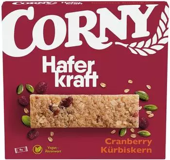 Corny Haferkraft Cranberry K&uuml;rbiskern 4x35g