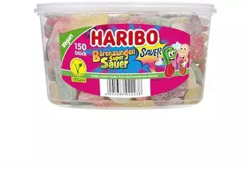Haribo Saure B&auml;renzungen vegan 150er