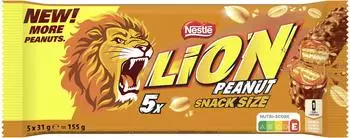 Lion Lion Peanut Snack Size 5x31g