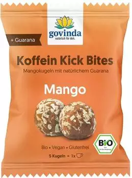 Govinda Koffein Kick Bites Mango Bio 40g