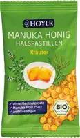 Hoyer Manukahonig Halspastillen Mgo 250+ Kr&auml;uter