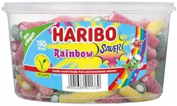 Haribo Rainbow Sauer Fruchtgummi-Konfekt (150 Stk.)