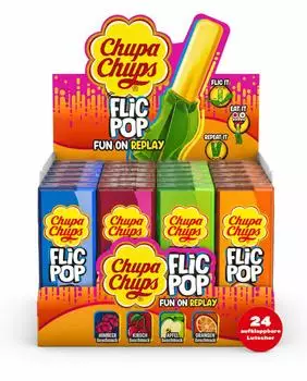 Chupa Chups Flic Pop Fruity Lollis (24x14g)