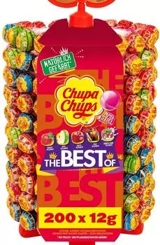 Chupa Chups Lutscher-Rad 5 Sorten 200x12g