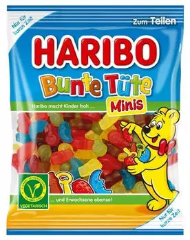 Haribo Bunte Tüte Minis Vegetarisch (160g)