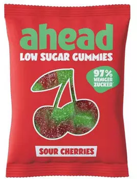 ahead Low Sugar Gummies Sour Cherries (50g)