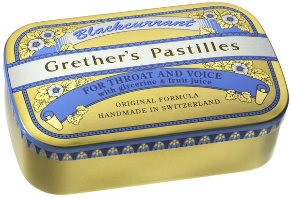 Grethers Blackcurrant Gold Pastillen Dose (110 g)