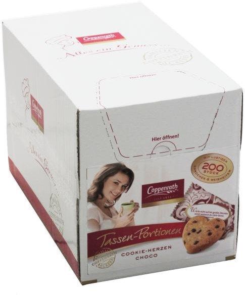 Coppenrath Feinbäckerei Tassenportion Cookie-Herzen Choco (200 x 5g)