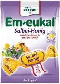 Soldan Em-eukal Salbei-Honig zuckerhaltig Bonbons Bio (75 g)