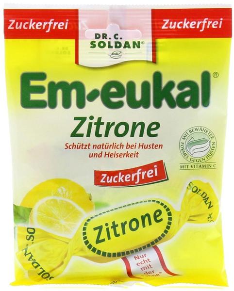 Soldan Em-Eukal Bonbons Zitrone zuckerfrei (75 g)