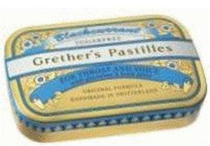 Grethers Blackcurrant Silber Pastillen zuckerfrei Dose (60 g)