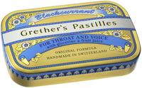 PZN-DE 00560414, Grethers Blackcurrant Classic Pastillen Inhalt: 60 g, Grundpreis: