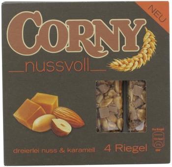 Corny nussvoll Dreierlei Nuss & Karamell (4er-Packung)