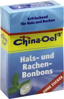 Bio-Di&auml;t-Berlin China-Oel Hals- und Rachenbonbons ohne Zucker (40 g)