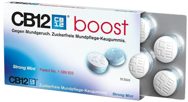 Meda Pharma CB12 boost Strong Mint Kaugummi (10 Stück)
