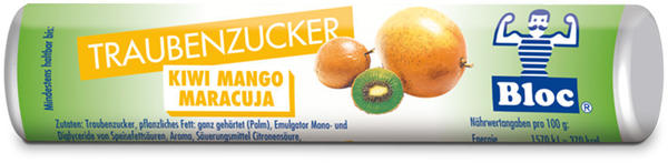 Dr. A. & L. Schmidgall Bloc Traubenzucker Kiwi-Mango-Maracuja (42 g)