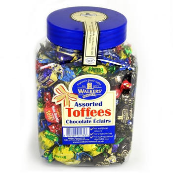 Walkers' Nonsuch AusgewählteToffees & gefüllte Toffees in Bonbonniere (1,25kg)
