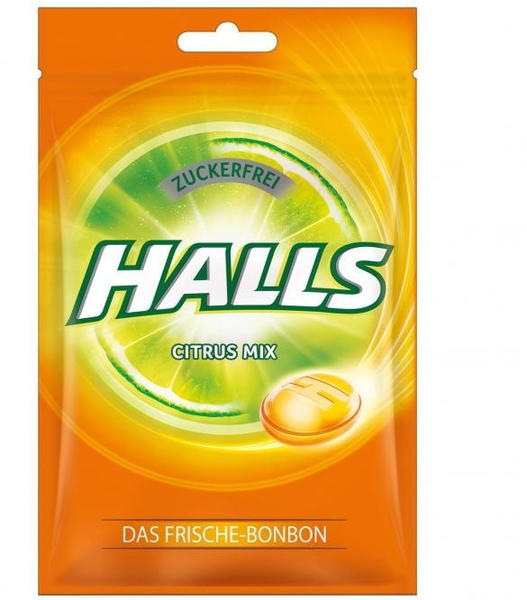 Halls Citrus Mix - 3 Sorten & zuckerfrei (65g)