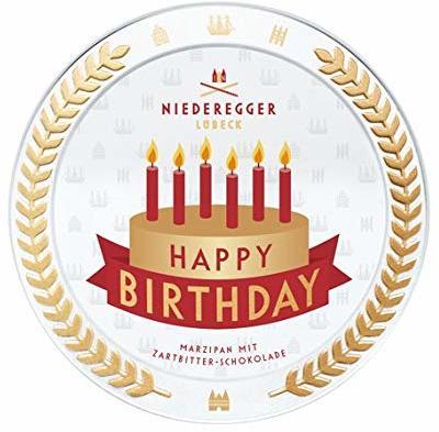 Niederegger Marzipan-Taler Happy Birthday in Dose (185g)