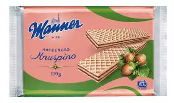 Manner Knuspino Haselnuss (110g)