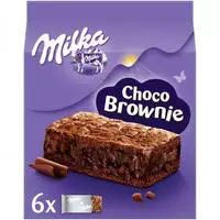 Milka Choco Brownie &ndash; Mini-Kuchen mit extra gro&szlig;en Schokoladenst&uuml;ckchen &ndash; 13 x