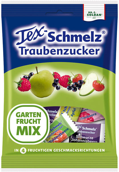 Soldan Tex Schmelz Traubenzucker Gartenfrucht-Mix (75g)