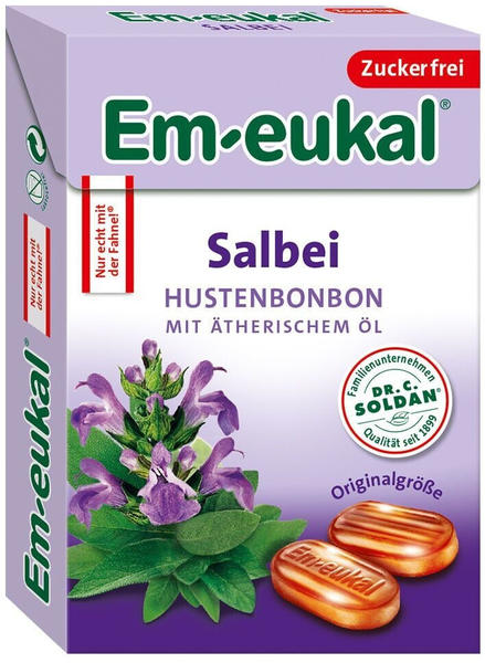 Soldan Em-eukal Salbei zuckerfrei Bonbons (50g)