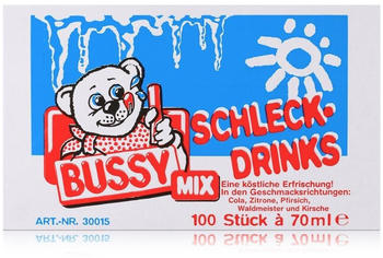 Bussy Mix Schleck Drinks Wassereis 100 St&uuml;ck