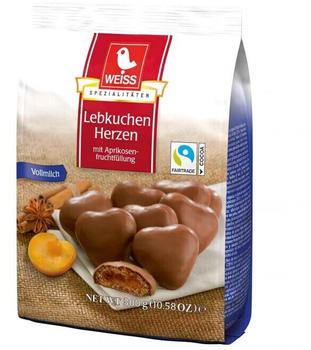 Weiss Lebkuchen Weiss Gefüllte Lebkuchen-Herzen Vollmilch (300 g)