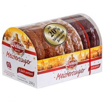 Wicklein Feine Nürnberger Meistersinger Oblaten-Lebkuchen 3-fach sortiert (200 g)