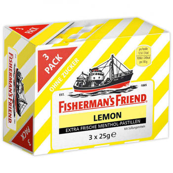 Fisherman's Friend Lemon ohne Zucker (3x25g)