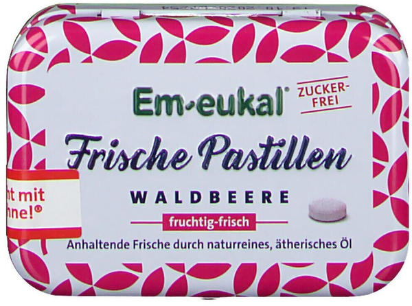 Em-Eukal Frische Pastillen Waldbeere Zuckerfrei (20 g)