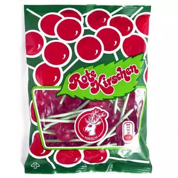 Hirsch Lolly Rote Kirschen (100g)
